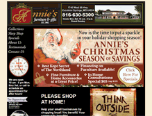 Tablet Screenshot of anniesfurnitureandgifts.com